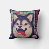 Husky Pixel Art クッション (裏面)