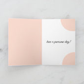 Husky Puppy Folded Greeting Card カード (内部)