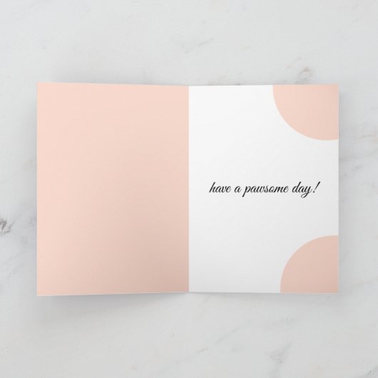 Husky Puppy Folded Greeting Card カード (内部)