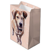Husky Puppy Gift Bag ミディアムペーパーバッグ (裏面アングル)