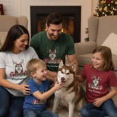 Husky Reindeer Tシャツ