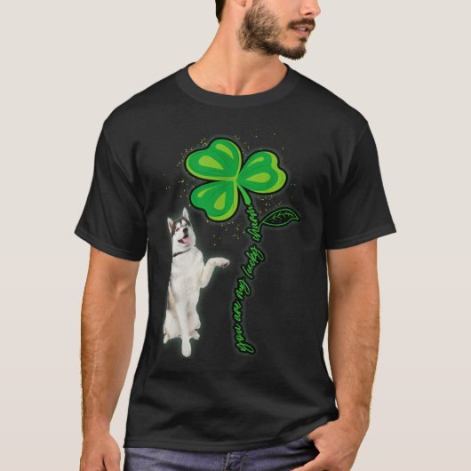 Husky Shamrock St Patricks Day You Are My Lucky Ch Tシャツ (正面)