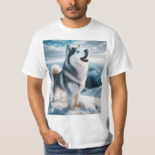 Husky siberiano tシャツ (正面)