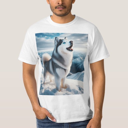 Husky siberiano tシャツ (正面)