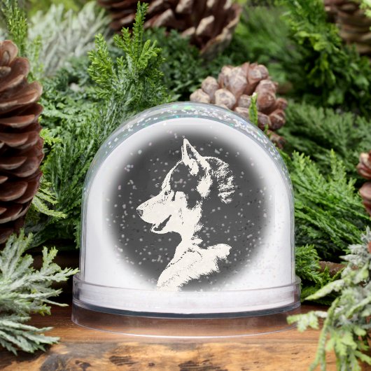 Husky Snowglobe Husky Puppy Customize Snowglobe (冬)