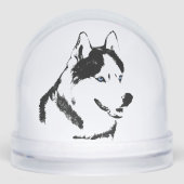 Husky Snowglobe Siberian Husky Customize Snowglobe (正面)