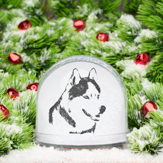 Husky Snowglobe Siberian Husky Customize Snowglobe (クリスマス)