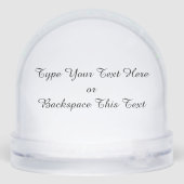 Husky Snowglobe Siberian Husky Customize Snowglobe (裏面)