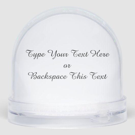 Husky Snowglobe Siberian Husky Customize Snowglobe (裏面)