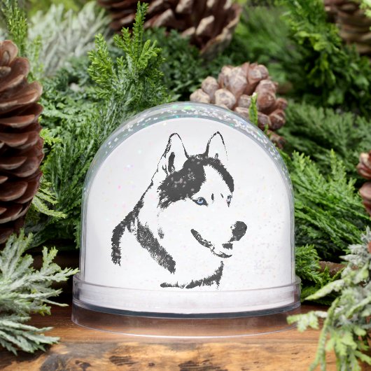 Husky Snowglobe Siberian Husky Customize Snowglobe (冬)