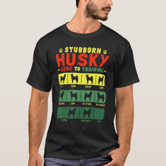 Husky Stubborn Tricks Tシャツ (正面)