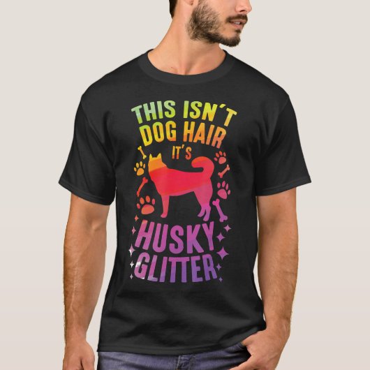 HuskynbspDogの所有者おもしろいハスキードッグヘア Tシャツ (正面)