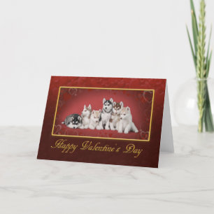 Huskysのバレンタインデー シーズンカード