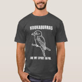 Husophalree Kingfisher Australian Bird retrogi Tシャツ (正面)