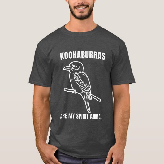 Husophalree Kingfisher Australian Bird retrogi Tシャツ (正面)