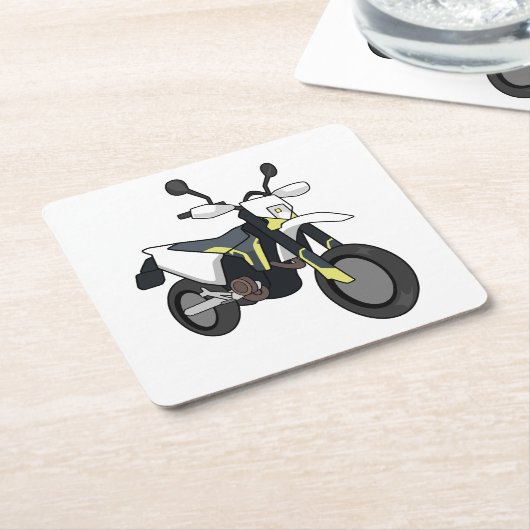 Husqvarna 701 simple style スクエアペーパーコースター (アングル)