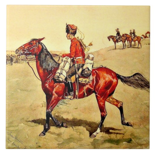 Hussar Russian Guard Corps, Remington painting タイル (正面)