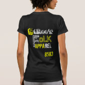 Hustlaの延滞101 -カスタマイズ黒 tシャツ (裏面)