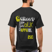 Hustlaの延滞101 -黒 tシャツ (裏面)