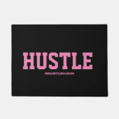 HUSTLE起業家名言 フロアマット ドアマット (正面)