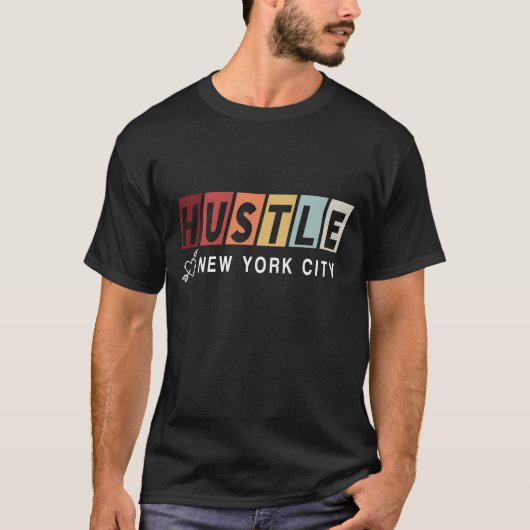 HUSTLE ニューヨークシティ Tシャツ (正面)