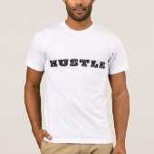 Hustle – Bold Minimal TextT-Shirt Tシャツ (正面)
