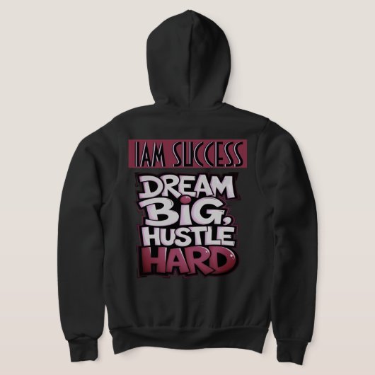 HUSTLE HARD パーカ (レイダウン裏面)