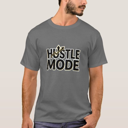 Hustle Mode Money Mindset Logo Tee Tシャツ (正面)