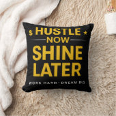 Hustle Now Shine Later – Work Hard Dream Big | Mot クッション (ブランケット)