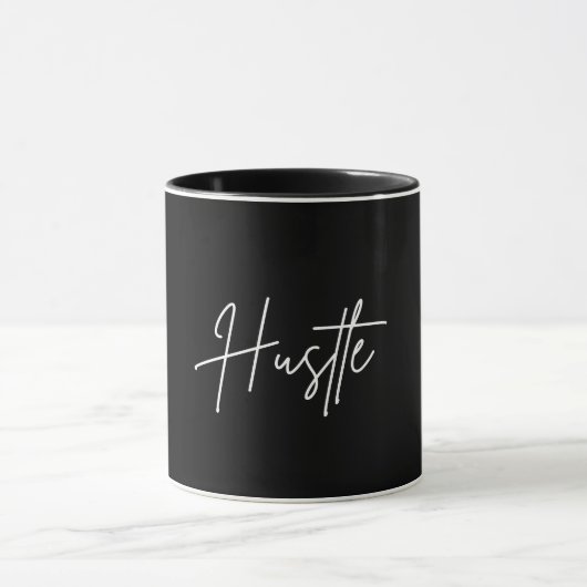 Hustle Quote Coffee Mug マグカップ (中央)