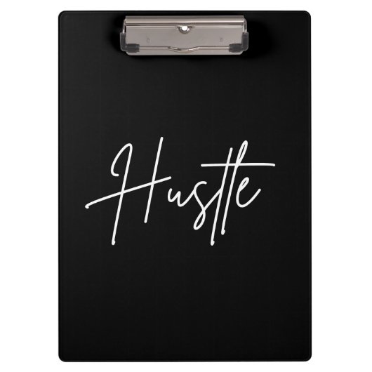 Hustle Script Clipboard – Modern Desk Accessory クリップボード (正面)