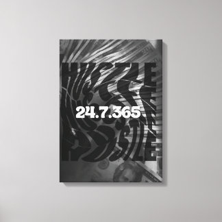 Hustle wall art キャンバスプリント