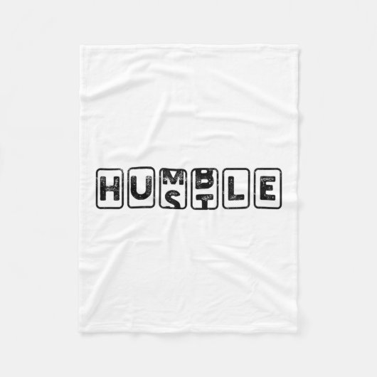 Hustlehumble - Motivation フリースブランケット (正面)