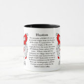Huston家族の紋章付き外衣 マグカップ (中央)