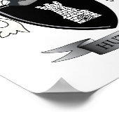 Hutchins Family Crest Coat of Arms ポスター (角)