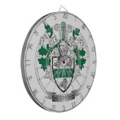 Hutchisonの家紋の紋章付き外衣 ダーツボード (正面左)