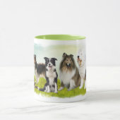 Hütehunde - Collie, Bobtail und Co. マグカップ (中央)