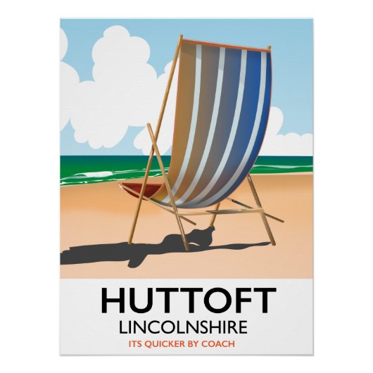 Huttoftの海岸旅行ポスター ポスター (正面)