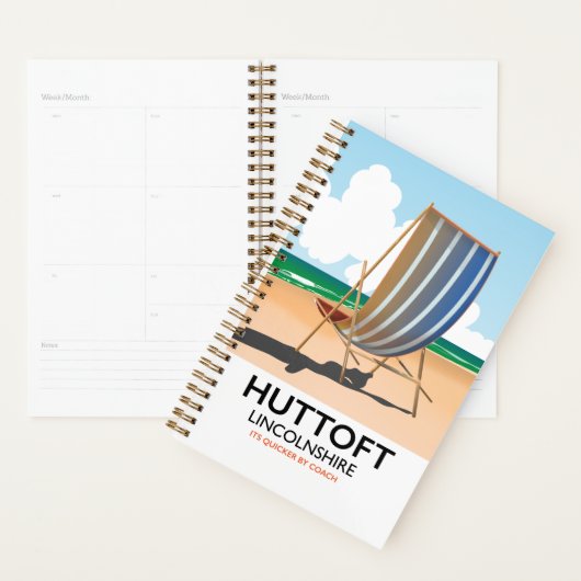 Huttoft海岸の旅行ポスター プランナー手帳 (ディスプレー)