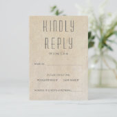 Huxley モダン RSVPカード (スタンド正面)