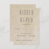 Huxley モダン RSVPカード (正面/裏面)