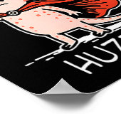 Huzzah Axolotl Knight Funny Sword Meme Quote  ポスター (角)