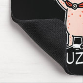 Huzzah Axolotl Knight Funny Sword Meme Quote  マウスパッド (コーナー)