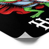 Huzzah Frog Knight Funny Sword Meme Quote Medieval ポスター (角)