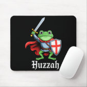 Huzzah Frog Knight Funny Sword Meme Quote Medieval マウスパッド (マウス)