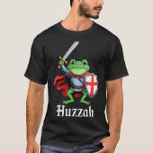Huzzah Frog Knight Funny Sword Meme Quote Medieval Tシャツ (正面)