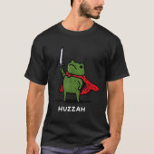 Huzzah Frog Knight Funny Sword Meme Quote  Tシャツ (正面)