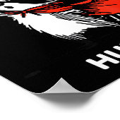 Huzzah Raccoon Knight Funny Sword Meme Quote  ポスター (角)