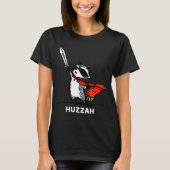 Huzzah Raccoon Knight Funny Sword Meme Quote  Tシャツ (正面)