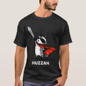 Huzzah Raccoon Knight Funny Sword Meme Quote Tシャツ (正面)